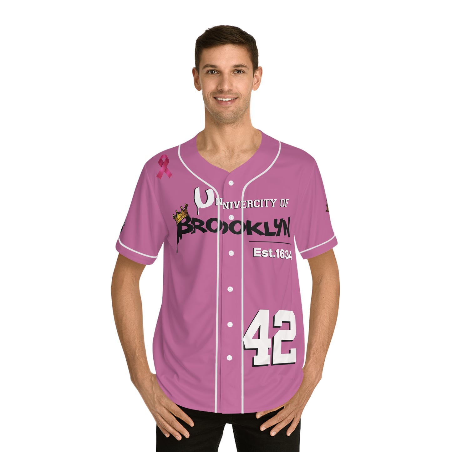 The UB Baseball Jersey - Limited Edition Breast Cancer Awareness
