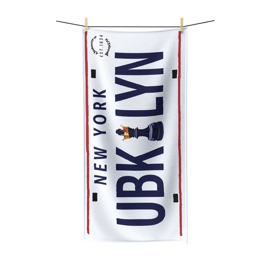 Beach Towel - Univercity of Brooklyn Plate Design