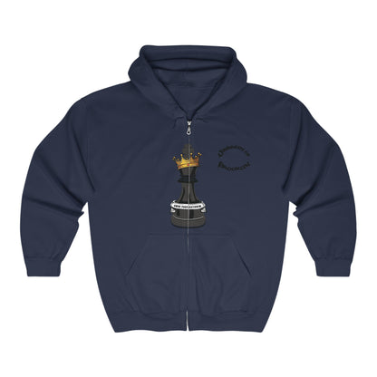 Univercity of Brooklyn Zip Up Hooded Sweatshirt