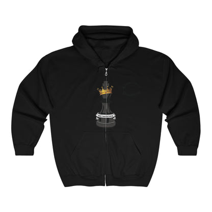 Univercity of Brooklyn Zip Up Hooded Sweatshirt